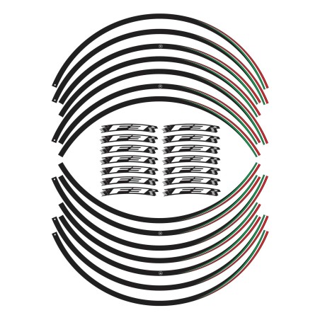 Kit strisce adesive per cerchi F3 ruote 17" compatibili con moto Mv Agusta F3