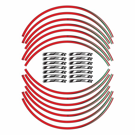 Adhesive strip kit for F3 wheel rims 17" wheels compatible with Mv Agusta F3 motorbikes