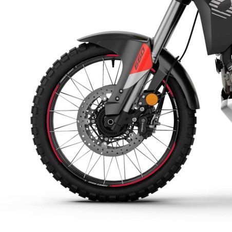 Kit strisce adesive per cerchi moto compatibili con Aprilia Tuareg 660 2022-2025