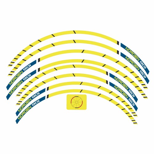 Kit de bandes adhésives pour jantes de moto compatibles avec Husqvarna Norden 901 2023-25 2
