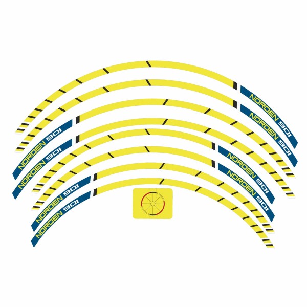Adhesive strip kit for motorbike rims compatible with Husqvarna Norden 901 2023-25