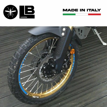 Kit de bandas adhesivas para llantas de moto compatibles Yamaha Tenere 700 Rally Edition