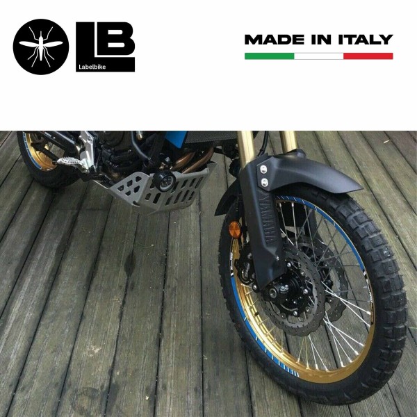 Kit strisce adesive per cerchi moto compatibili Yamaha Tenere 700 Rally Edition