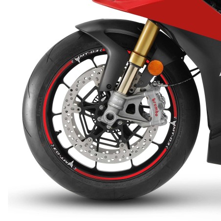 Kit strisce adesive per cerchi Mt03 ruote 17" compatibili con moto Yamaha Mt-03