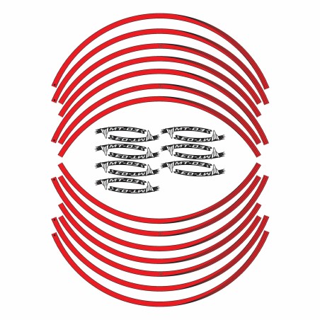 Adhesive strip kit for Mt03 rims 17" wheels compatible with Yamaha Mt-03 motorbikes