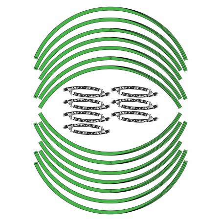 Kit de bandas adhesivas para llantas Mt03 Ruedas de 17" compatibles con las motos Yamaha Mt-03