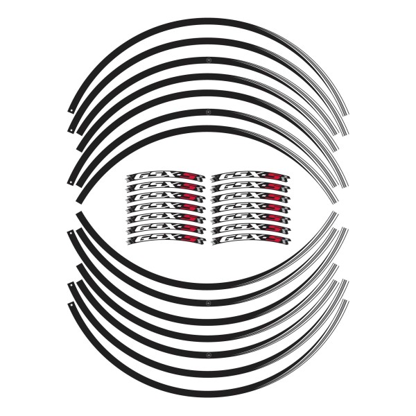 Adhesive strip kit for 17" wheel rims compatible with Suzuki GSXS 750-1000