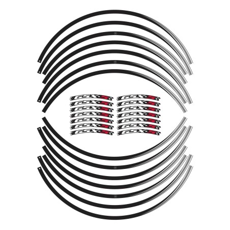 Kit de bandes adhésives pour jantes 17" compatibles avec Suzuki GSXS 750-1000