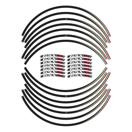 Kit de bandes adhésives pour jantes 17" compatibles avec Suzuki GSXS 750-1000