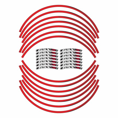 Kit de bandas adhesivas para llantas de 17" compatibles con Suzuki GSXS 750-1000