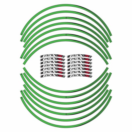 Kit de bandes adhésives pour jantes 17" compatibles avec Suzuki GSXS 750-1000