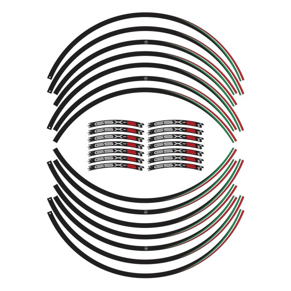 Kit de bandes adhésives pour jantes 17" compatibles avec Suzuki GSXS 950-1000