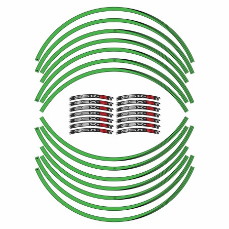 Kit de bandas adhesivas para llantas de 17" compatibles con Suzuki GSXS 950-1000