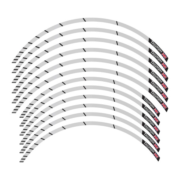 Kit de bandes adhésives pour jantes 19-17 compatibles avec Triumph Tiger 900 850