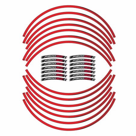 Adhesive stripes kit for motorbikes compatible BMW F900XR tuning stickers XR rims 17