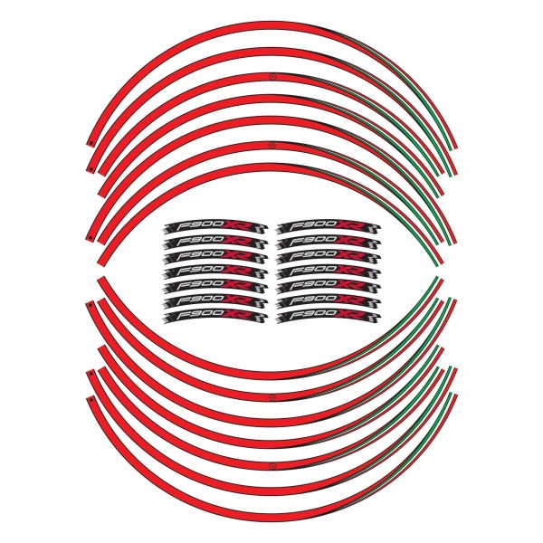 Kit de rayas adhesivas para motos compatibles BMW F900XR tuning pegatinas llantas XR 17