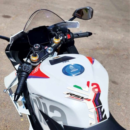 Protection de réservoir moto 3D compatible avec Aprilia RSV4 Factory 2023