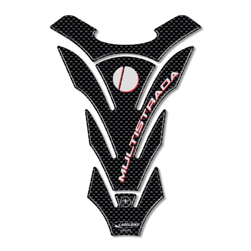 PARASERBATOIO ADESIVI 3D CARBONIO Compatibili MOTO DUCATI MULTISTRADA 1000-1100