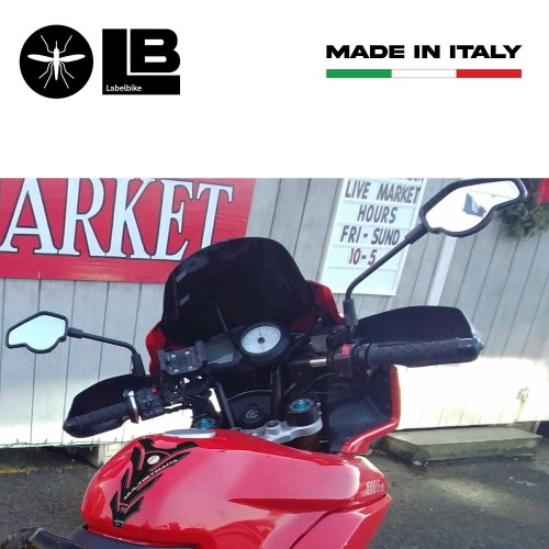 PARASERBATOIO ADESIVI 3D CARBONIO Compatibili MOTO DUCATI MULTISTRADA 1000-1100 2
