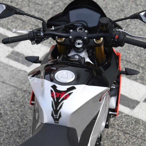 ADHESIVOS DE PROTECCIÓN DE DEPÓSITO DE CARBONO 3D para MOTO APRILIA ROJO
