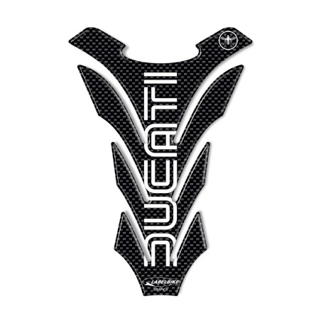ADHESIVE 3D CARBON TANK PARASTER Kompatibel MOTO DUCATI OLD Style