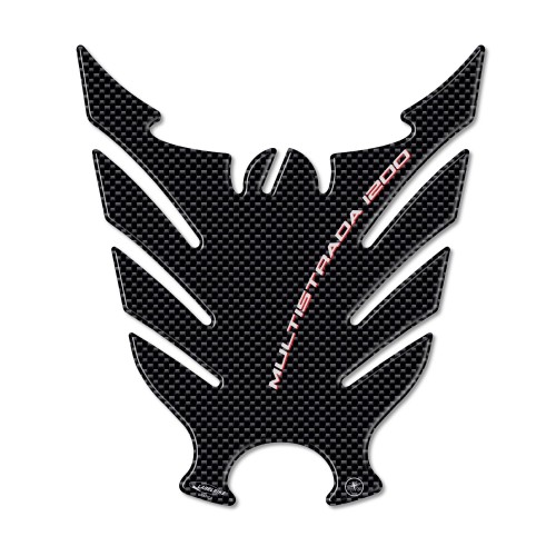 PARASERBATOIO ADESIVI 3D RESINA CARBONIO MOTO DUCATI MULTISTRADA 1200 2010-2014