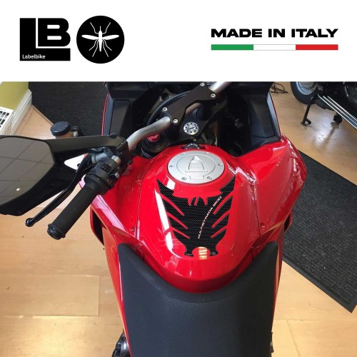 TANK SCHUTZ AUFKLEBER 3D HARZ KOHLENSTOFF MOTORRAD DUCATI MULTISTRADA 1200 2010-2014 2