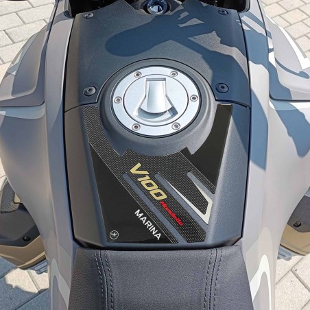 Protector de depósito adhesivo 3D compatible con Moto Guzzi V100 Mandello Aviation