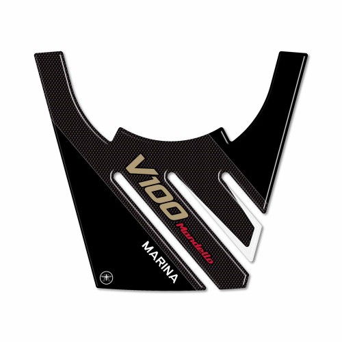 Protège réservoir adhésif 3D compatible avec Moto Guzzi V100 Mandello Aviation 2