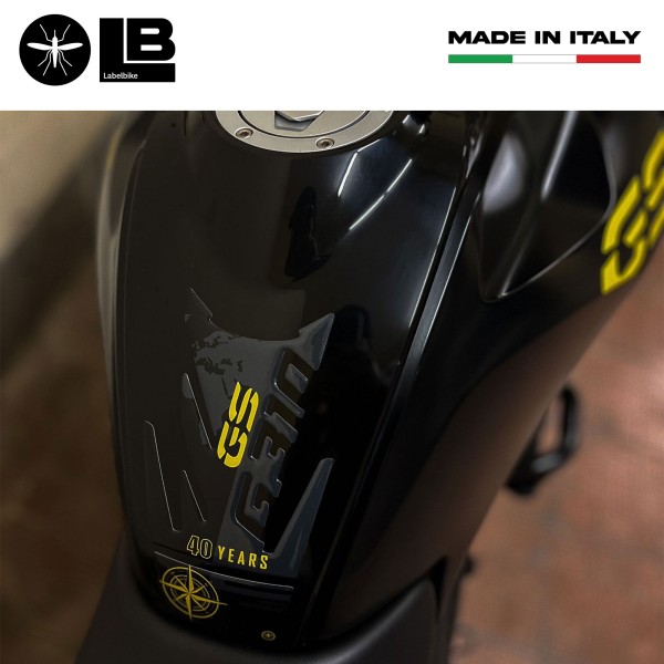 Protector de depósito de moto 3D adhesivo compatible con BMW G 310 GS 40 aniversario 2017-2023.