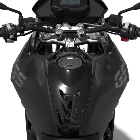 Protecteur de réservoir moto 3D adhésif compatible avec BMW G 310 GS Triple Black 2017-23