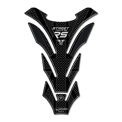 Paraserbatoio Adesivo 3D moto compatibile con Triumph Street Triple 765 RS 2023 2
