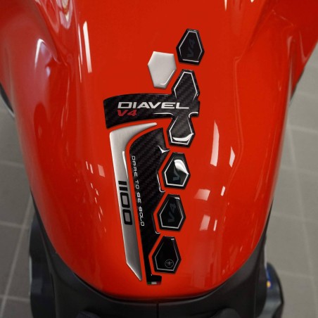 3D Adhesivo Guardabarros Motocicleta compatible con Ducati Diavel v4 2023