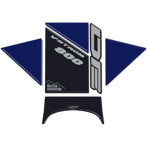 Protector depósito 3D adhesivo moto compatible con Suzuki V-Strom 800DE