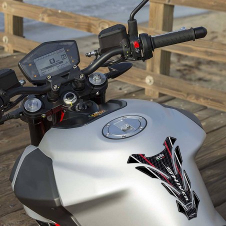 Adhesive 3D tank protector motorbike compatible Aprilia Shiver