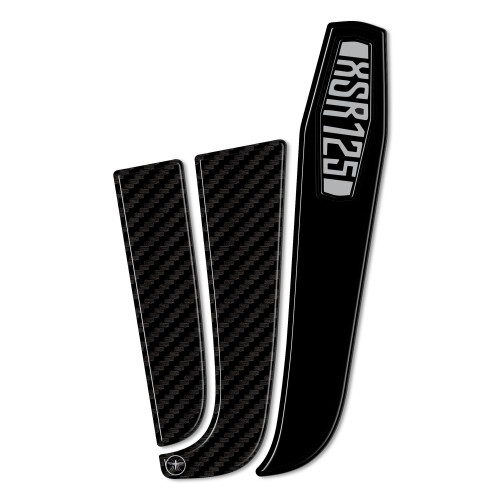 Paraserbatoio adesivo 3D Protezione serbatoio moto compatibile con Yamaha XSR125 2