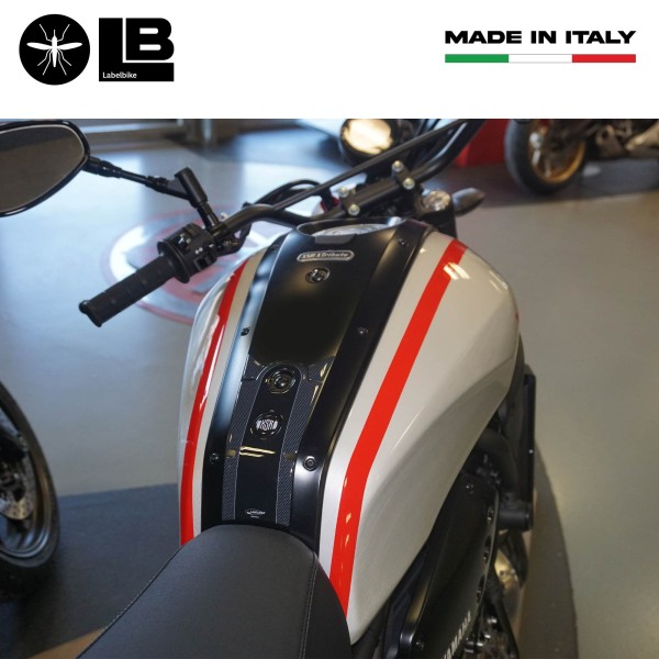 Paraserbatoio adesivo 3D Protezione serbatoio moto compatibile con Yamaha XSR700
