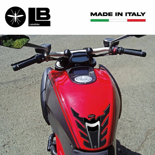 SURFACE ADHESIVE 3D RESINE CARBONE GEL compatible avec DUCATI DIAVEL MOTORBIKE 2