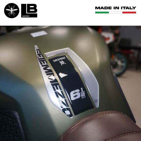 Paraserbatoio adesivo 3D serbatoio compatibile con Moto Morini SEIEMMEZZO SCR