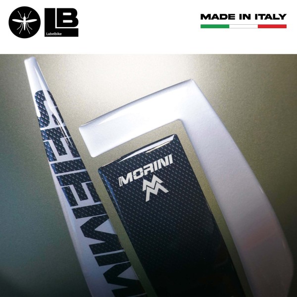 Paraserbatoio adesivo 3D serbatoio compatibile con Moto Morini SEIEMMEZZO SCR