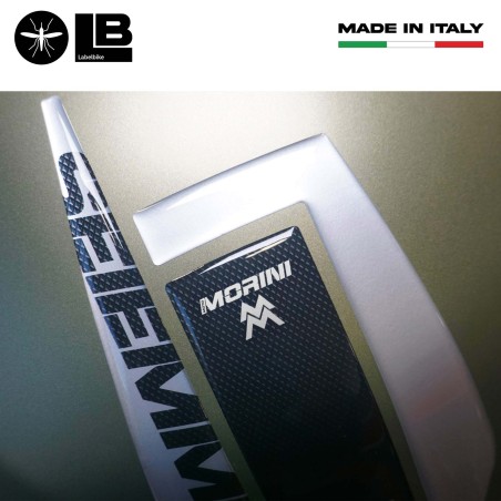Paraserbatoio adesivo 3D serbatoio compatibile con Moto Morini SEIEMMEZZO SCR