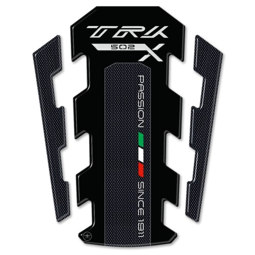 Paraserbatoio adesivo 3D serbatoio moto compatibile Benelli TRK 502x - nero 2