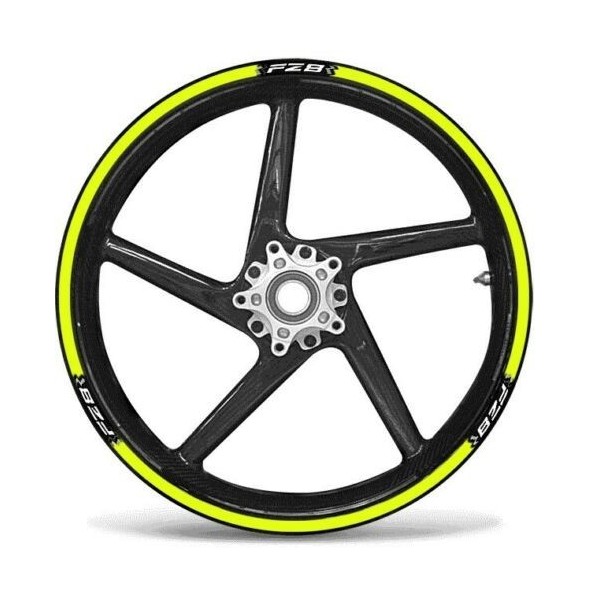 ADHESIVE STRIP KIT kompatibel für 17 NAKED MOTORCYCLE RIMS YAMAHA FZ8 YELLOW FLUO