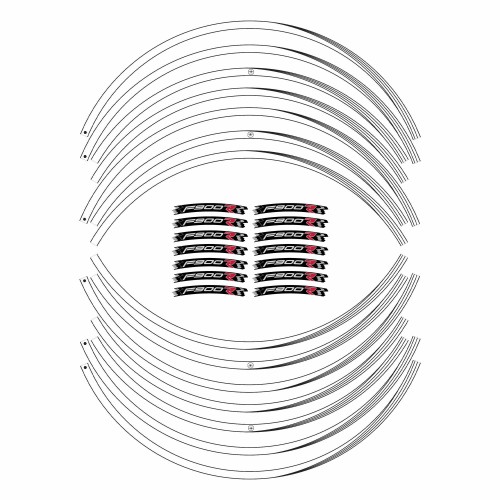 Motorbike adhesive stripes kit compatible BMW F900R wheel tuning stickers 17' F900 R 2