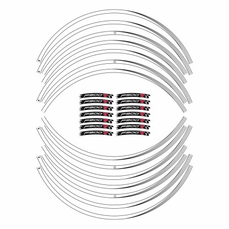 Motorbike adhesive stripes kit compatible BMW F900R wheel tuning stickers 17' F900 R