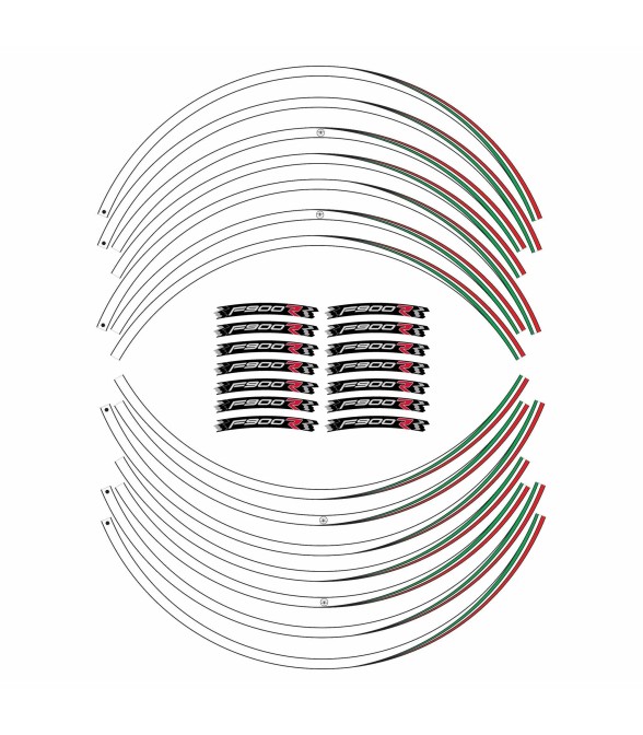 Kit de bandes adhésives moto compatibles BMW F900R stickers tuning roues 17' F900 R