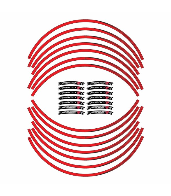 Motorbike adhesive stripes kit compatible BMW F900R wheel tuning stickers 17' F900 R