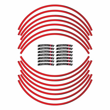 Motorbike adhesive stripes kit compatible BMW F900R wheel tuning stickers 17' F900 R