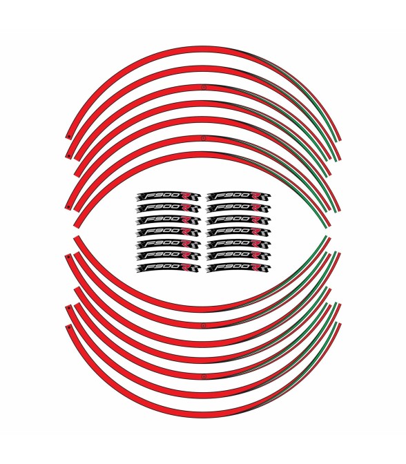 Motorbike adhesive stripes kit compatible BMW F900R wheel tuning stickers 17' F900 R