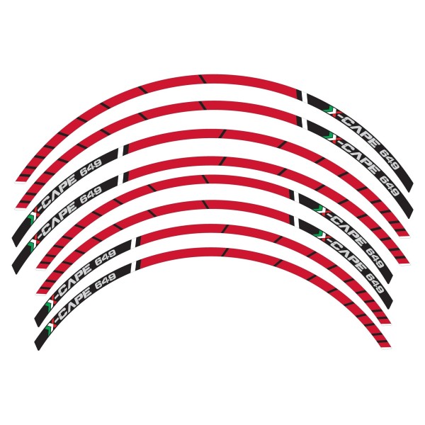 Kit de bandes adhésives pour jantes moto compatibles avec Moto Morini X-CAPE 2022